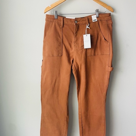 Judy Blue Denim - Judy Blue Brown Cargo Jeans Relaxed Fit